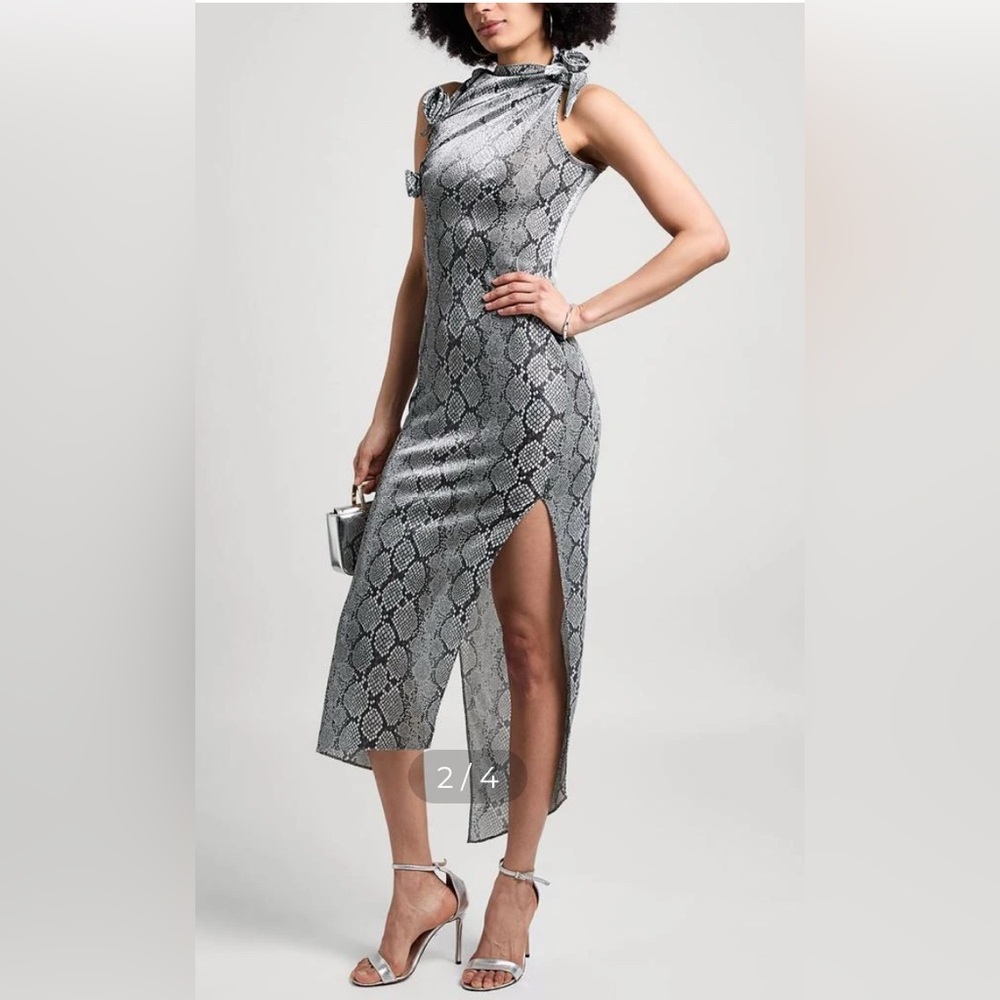 Coperni Snake-Print Flower gown SIZE M